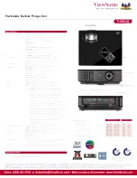 Предварительный просмотр 2 страницы ViewSonic PJD5126 Specifications