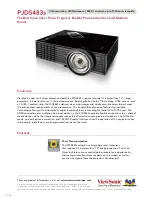 ViewSonic PJD5483s Brochure & Specs предпросмотр