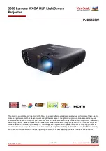 Предварительный просмотр 1 страницы ViewSonic PJD5555w Tiger Manual