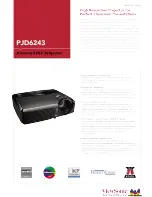 Предварительный просмотр 1 страницы ViewSonic PJD6243 Brochure & Specs