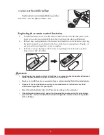 Предварительный просмотр 8 страницы ViewSonic PJD6350 User Manual