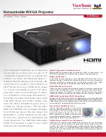 Предварительный просмотр 1 страницы ViewSonic PJD6543w Datasheet