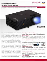 ViewSonic PJD6544w Speicifcations предпросмотр