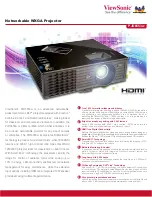 Предварительный просмотр 1 страницы ViewSonic PJD6553w Datasheet