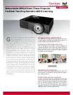 Предварительный просмотр 1 страницы ViewSonic PJD6683ws Brochure & Specs