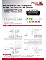 Предварительный просмотр 2 страницы ViewSonic PJD6683ws Brochure & Specs