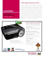 ViewSonic PJD7382 Datasheet предпросмотр