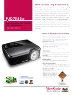 ViewSonic PJD7583w Specifications предпросмотр