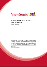 ViewSonic PJD7830HDL User Manual preview