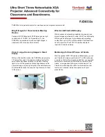 Preview for 2 page of ViewSonic PJD8333s User Manual