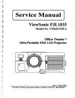 ViewSonic PJL1035 - LCD Projector SXGA Service Manual preview
