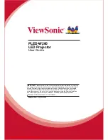 ViewSonic PLED-W200 User Manual предпросмотр