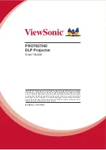 ViewSonic PRO7827HD User Manual preview