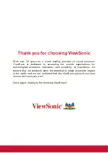 Preview for 2 page of ViewSonic PRO7827HD User Manual