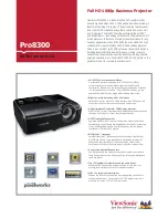 ViewSonic Pro8300 Specifications preview