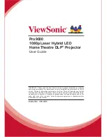 Предварительный просмотр 1 страницы ViewSonic Pro9000 User Manual