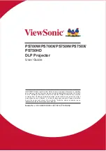 ViewSonic PS700W User Manual предпросмотр