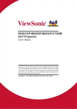 ViewSonic PX702HD User Manual preview