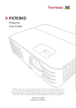 Предварительный просмотр 1 страницы ViewSonic PX703HD User Manual