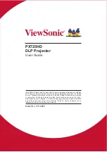 ViewSonic PX725HD User Manual preview