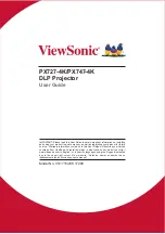 Preview for 1 page of ViewSonic PX727-4K User Manual