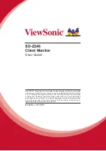 ViewSonic SD-Z246 User Manual preview