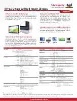Preview for 2 page of ViewSonic SWB8451 Specifications