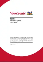 Preview for 1 page of ViewSonic TD1711 User Manual