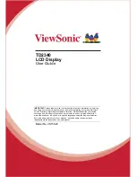 Preview for 1 page of ViewSonic TD2340 User Manual