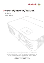 Предварительный просмотр 1 страницы ViewSonic V149-4K User Manual