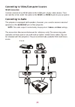 Предварительный просмотр 25 страницы ViewSonic V149-4K User Manual