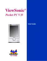 ViewSonic V35 - Pocket PC V35 User Manual preview
