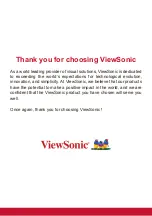 Preview for 2 page of ViewSonic VA1630-a User Manual