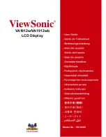 Preview for 1 page of ViewSonic VA1912m-LED User Manual