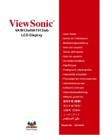 Предварительный просмотр 1 страницы ViewSonic VA1912m-LED User Manual