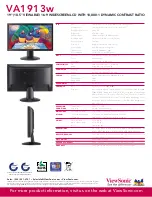 Предварительный просмотр 2 страницы ViewSonic VA1913w Datasheet