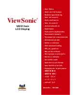 Предварительный просмотр 1 страницы ViewSonic VA1913wm VS12490 (Slovakian) User Manual