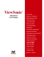 ViewSonic VA1930WM - 19" LCD Monitor (Arabic) User Manual предпросмотр