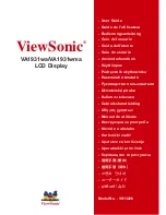 ViewSonic VA1931wa (Slovenian) Uporabniški Priročnik предпросмотр