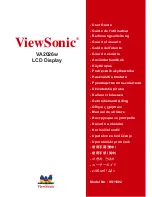 Предварительный просмотр 1 страницы ViewSonic VA2026W - 20" LCD Monitor (Arabic) User Manual