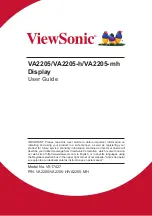 Preview for 1 page of ViewSonic VA2205 User Manual