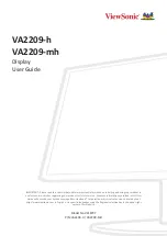 Предварительный просмотр 1 страницы ViewSonic VA2209-h User Manual