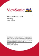 Preview for 1 page of ViewSonic VA2223-A User Manual