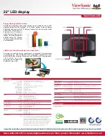 Preview for 2 page of ViewSonic VA2232wm-LED Specifications