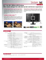 Preview for 2 page of ViewSonic VA2241-LED Quick Manual