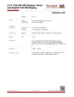 Preview for 4 page of ViewSonic VA2246m-LED Brochure & Specs