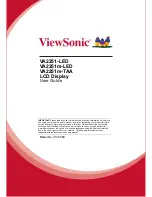 Preview for 1 page of ViewSonic VA2251-LED User Manual