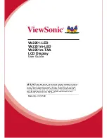 Предварительный просмотр 1 страницы ViewSonic VA2251-LED User Manual