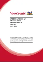 Preview for 1 page of ViewSonic VA2265S User Manual