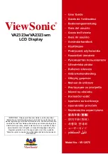 Preview for 1 page of ViewSonic VA2323w User Manual